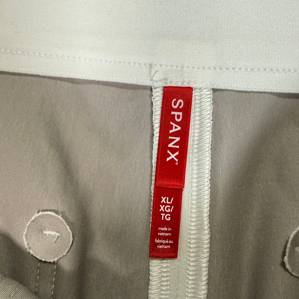 Spanx Stretch Twill Cropped Wide Leg Pants Classic White Size Tall XL 20479T NEW - Picture 4 of 9
